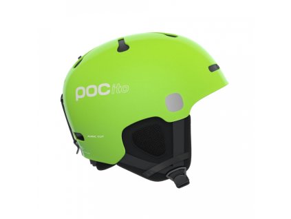 Detská lyžiarska prilba POCito Auric Cut Mips fluorescent yellow/green