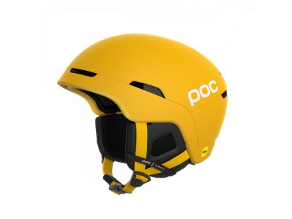 Lyžiarska prilba POC Obex MIPS sulphite yellow matt