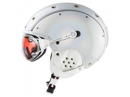 Lyžiarska prilba Casco SP-3 Limited Crystal White pearl