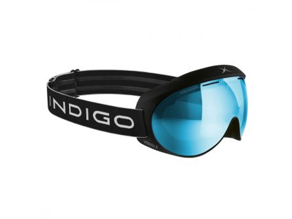 Lyžiarske okuliare Indigo Voggle Slim Mirror Iceblue Black - Black strap