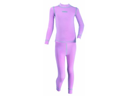 Detská lyžiarska termosúprava, termoprádlo Termovel Kids set Baby Pce - pink