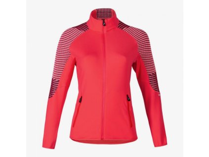 Lyžiarska flísová mikina UYN Climable Womens Jacket Geranium/Deep Blue/Off White