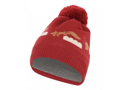 Detská lyžiarska čiapka Lego Wear Akka 702-368 dark red