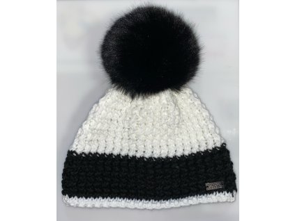 Lyžiarska čiapka Snow Rebels Pom Pom čiapka SR348P/3 - black/white