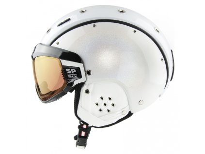 Lyžiarska prilba so štítom Casco SP-6 Visor Special White Chameleon