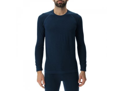 Pánske termo tričko s dlhým rukávom, termoprádlo UYN EVOLUTYON BIOTECH blue poseidon