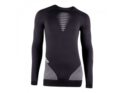 Pánske termo tričko s dlhým rukávom round neck, termoprádlo UYN CASHMERE SHINY 2.0 Celebrity Silver