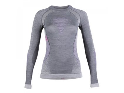 Dámske termo tričko s dlhým rukávom - termo oblečenie UYN FUSYON UW SHIRT Ant/Purple/Pink