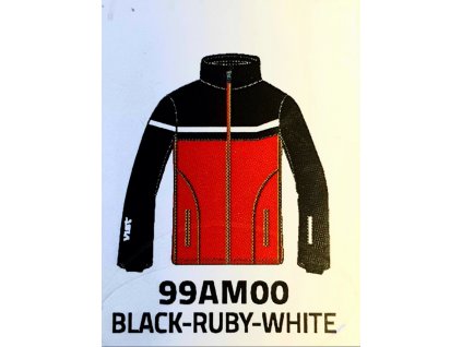 Detská lyžiarska bunda Vist Icestorm Ins. Ski Jacket Junior black/ruby/white