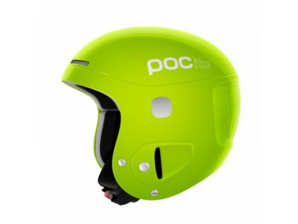 Detská lyžiarska prilba POCito Skull Fluorescent yellow/green Adjustable