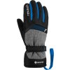Juniorské lyžiarske rukavice Reusch Flash GORE-TEX Junior black/black melange/blue