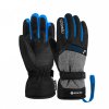 Juniorské lyžiarske rukavice Reusch Flash GORE-TEX Junior black/black melange/blue