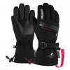Juniorské lyžiarske rukavice Reusch Lando R-TEX XT Junior black/pink