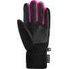 Juniorské lyžiarske rukavice Reusch Travis GORE-TEX Junior black/black melange/pink