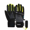 Juniorské lyžiarske rukavice Reusch Travis GORE-TEX Junior black/black melange /yellow