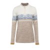 Dámsky vlnený Merino sveter Dale of Norway Moritz Fem Sweater - Sand Offwhite Blueshadow