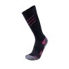 Dámské lyžiarske merino termo ponožky UYN SKI ULTRA FIT Black/Pink Paradise