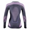 Dámske termoprádlo s dlhým rukávom - termo oblečenie UYN EVOLUTYON Anthracite/Raspberry/Purple
