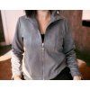 Semišová bunda ‘zip up suede jacket’