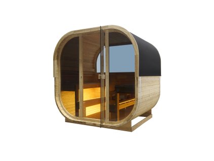 37936 venkovni sauna hanko pro 6 osob 210 x 180 x 210cm f60180