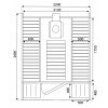 37948 5 venkovni sudova sauna na drevo nebo elektrinu core 240 x220 pro 4 6 osob