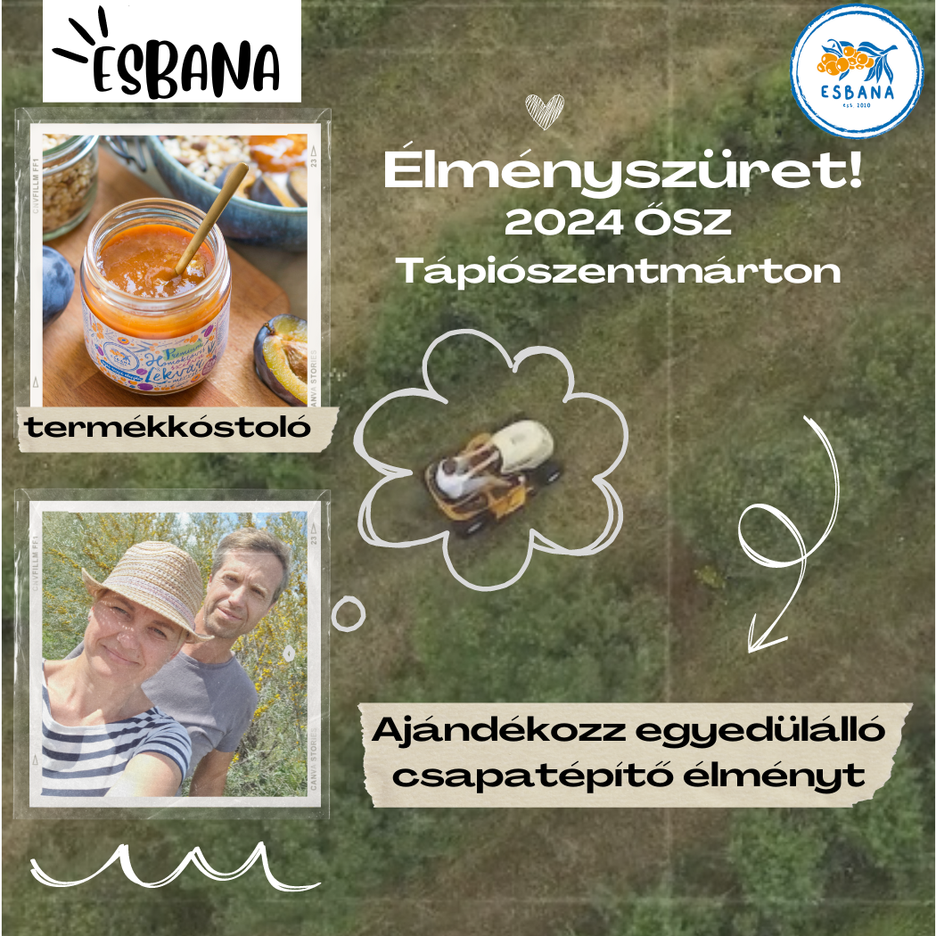 ÉLMÉNYSZÜRET az ESBANA bio Homoktövisbirtokon!