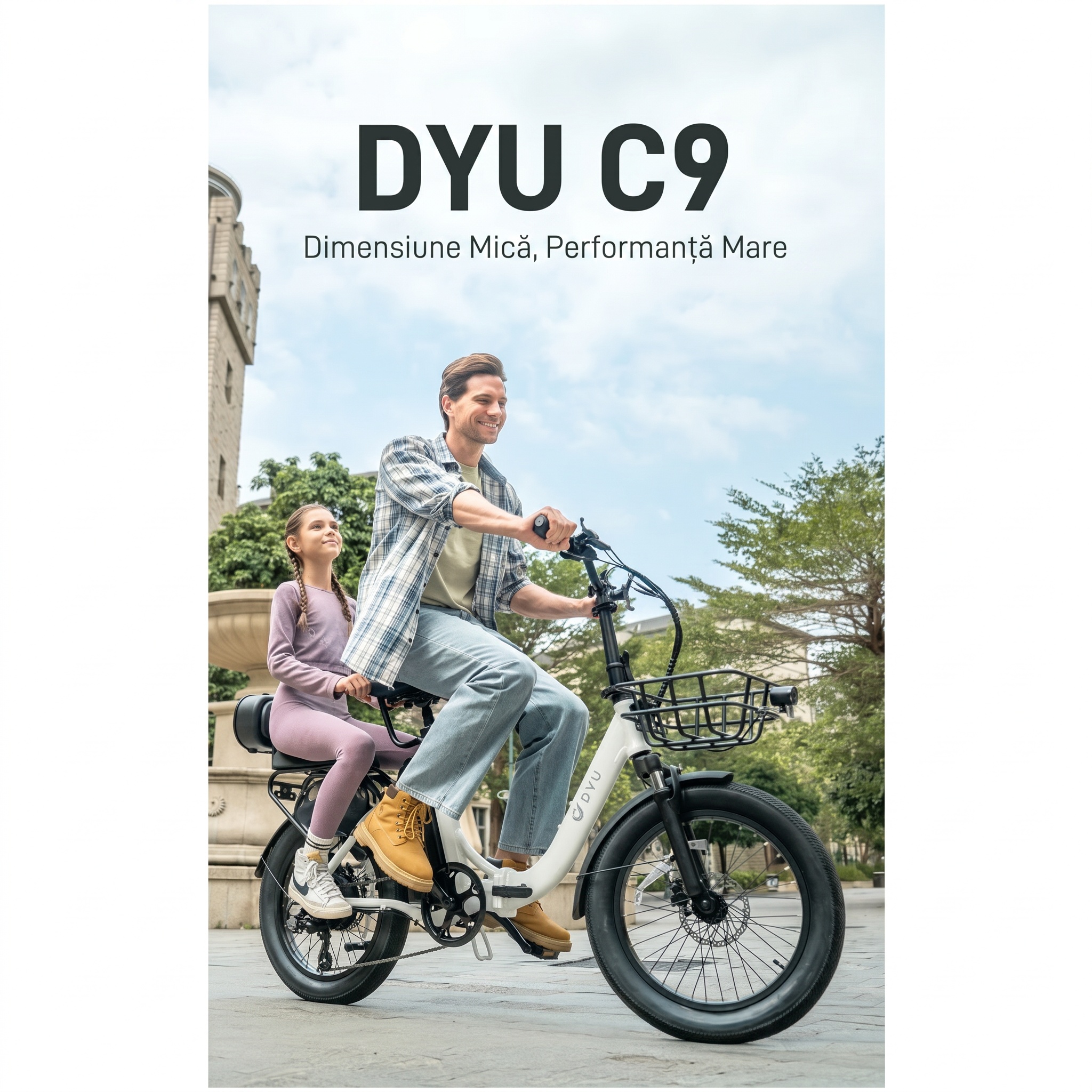 Imagine produs - Bicicletă electrică DYU C9