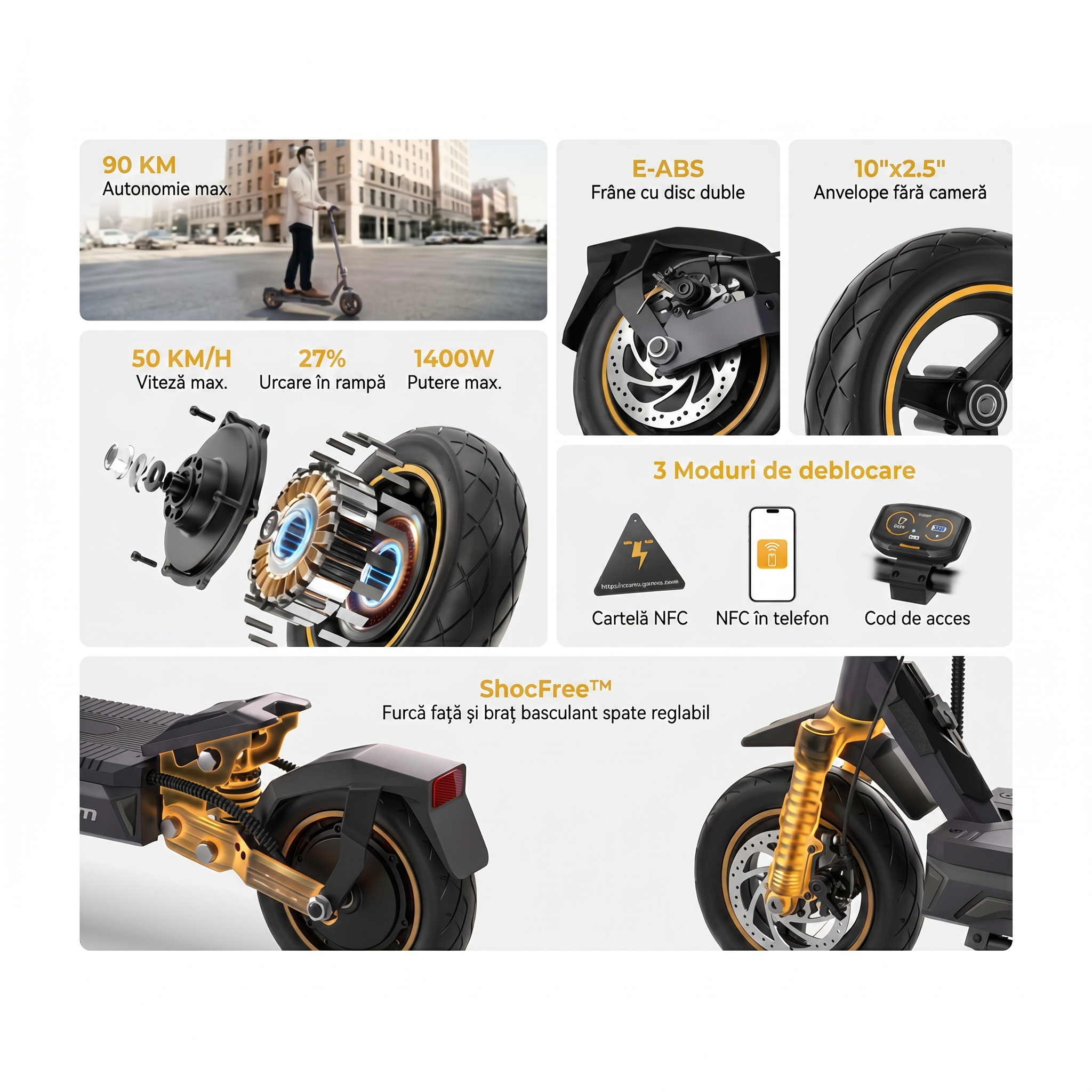 Imagine produs - Trotinetă electrică Ausom K20