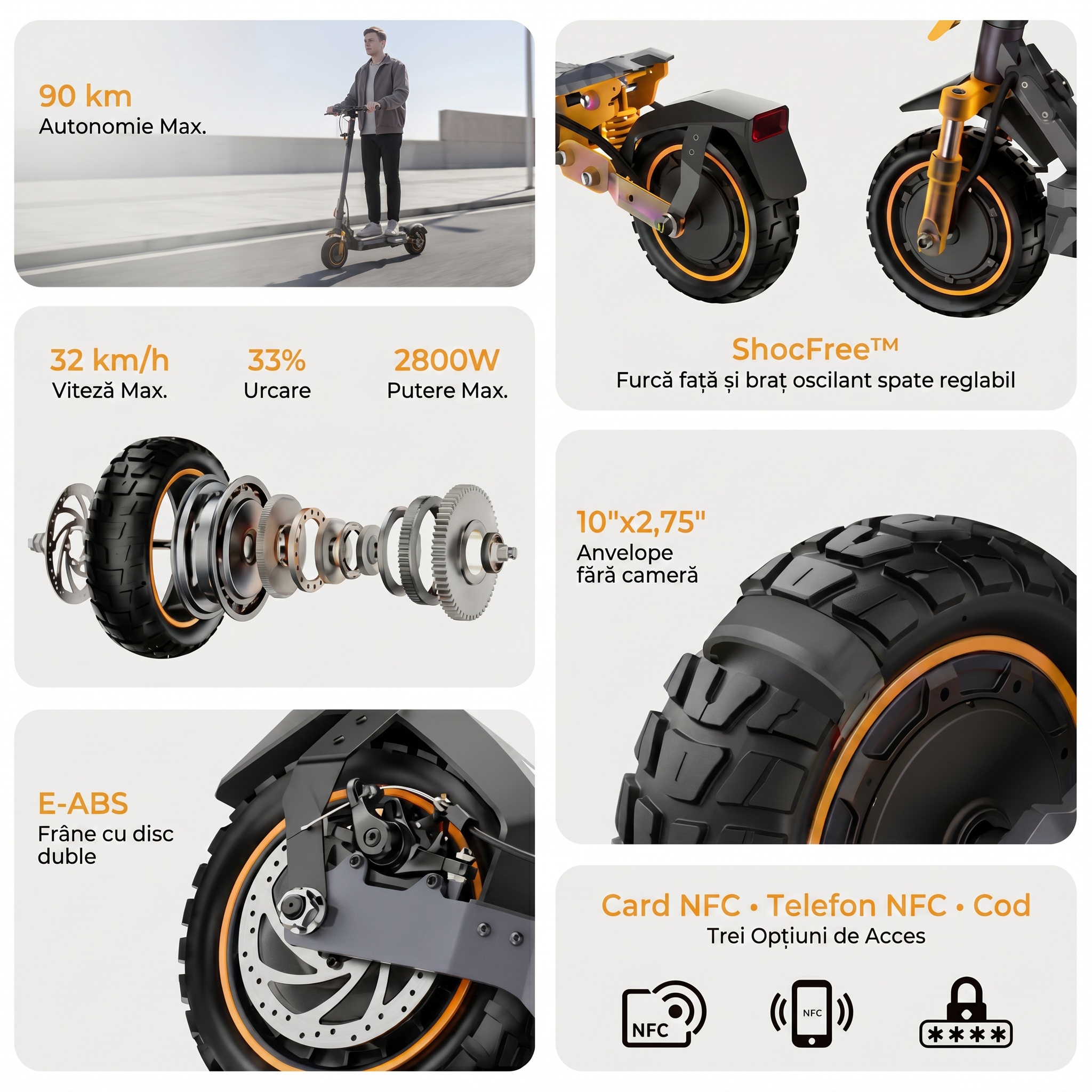 Imagine produs - Trotinetă electrică Ausom K20 Pro