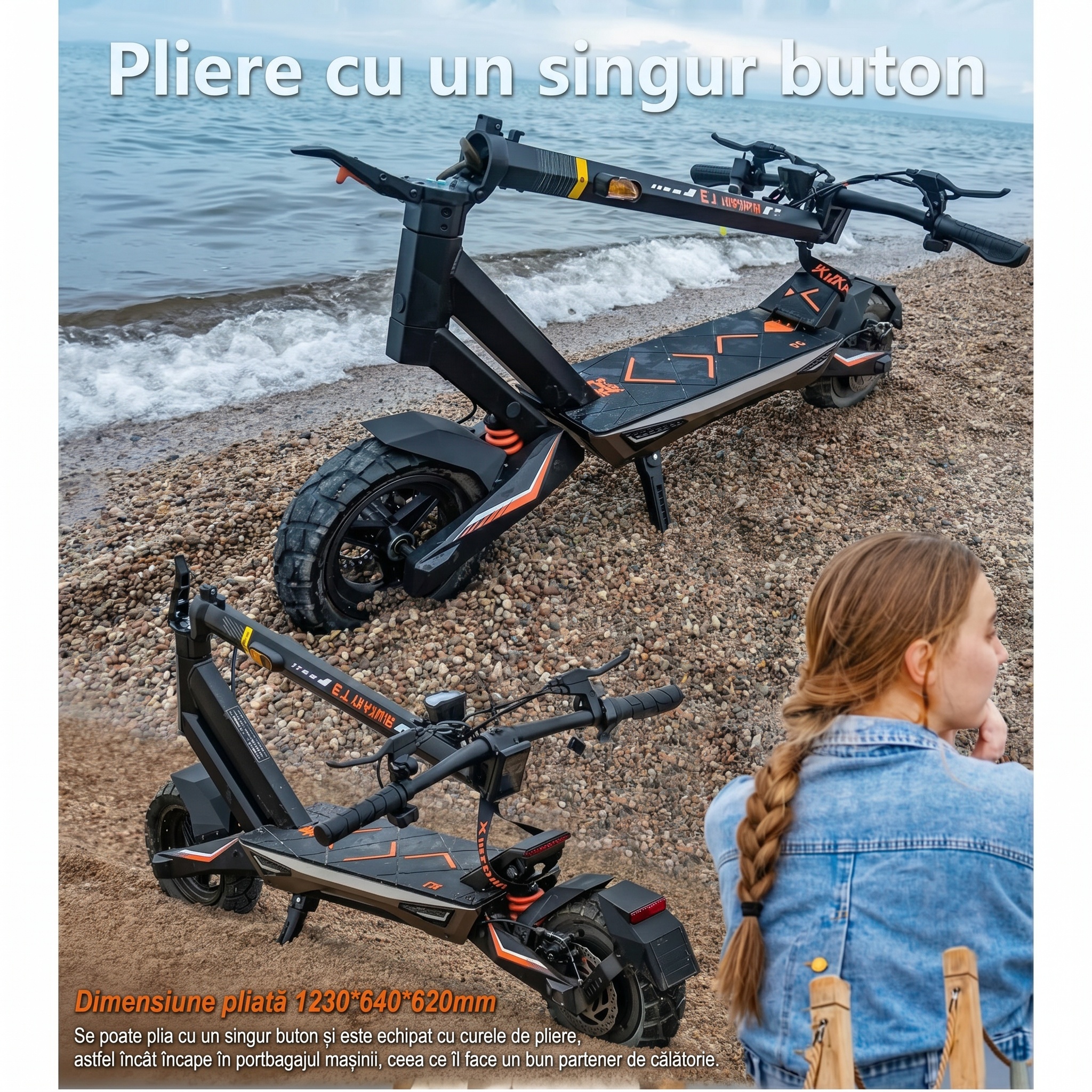 Imagine produs - Trotinetă electrică KuKirin T3
