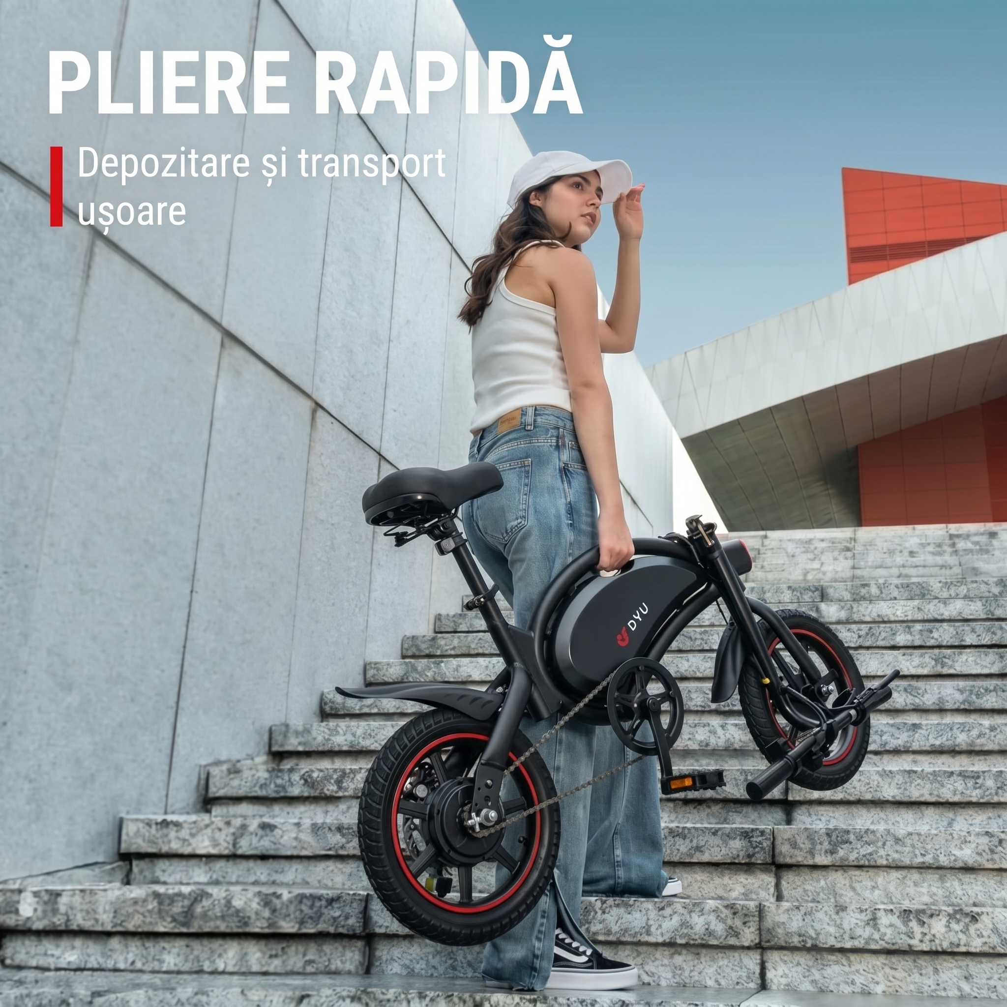 Imagine produs - Bicicletă electrică DYU D3S