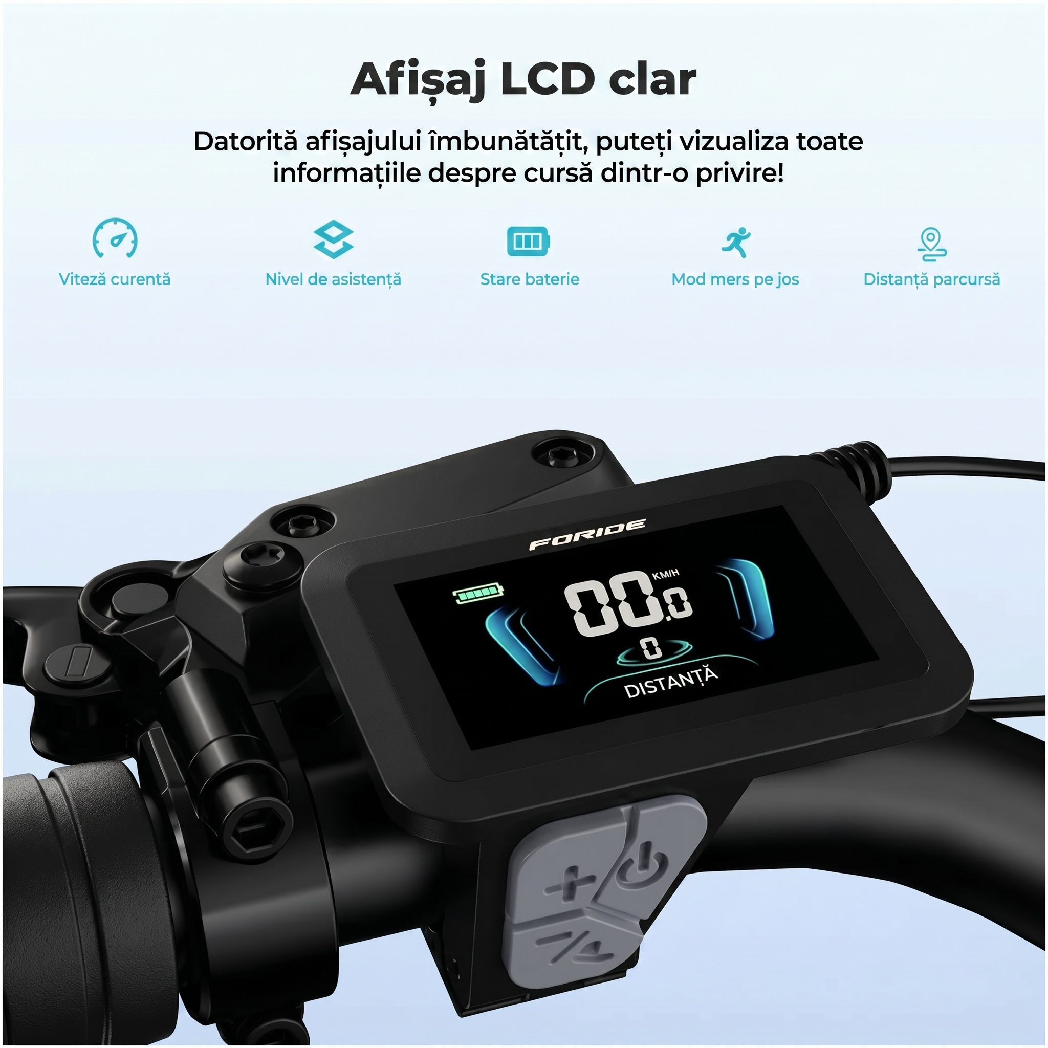 Imagine produs - Bicicletă electrică Foride Urbano 2