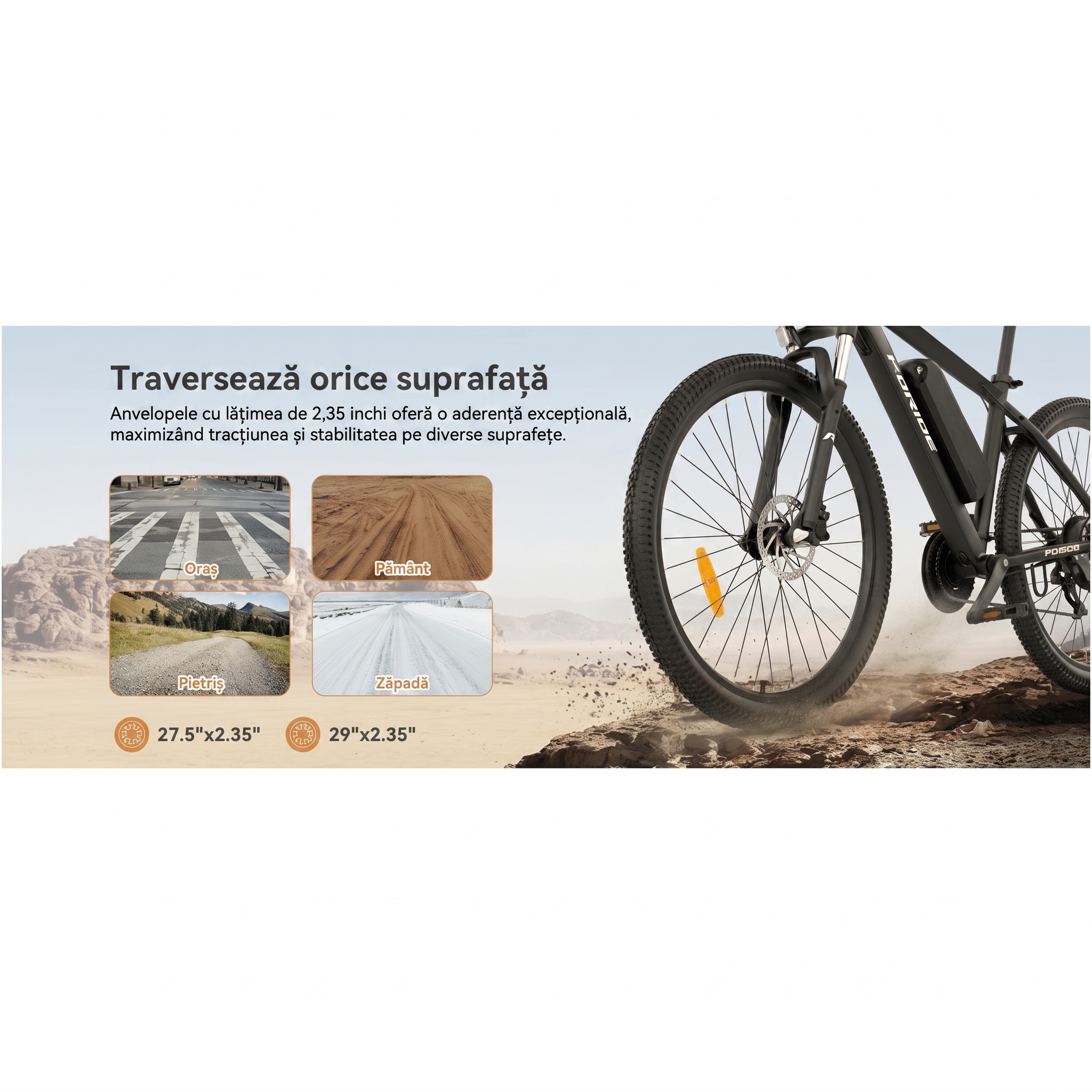Imagine produs - Bicicletă electrică Foride Xtremer 2