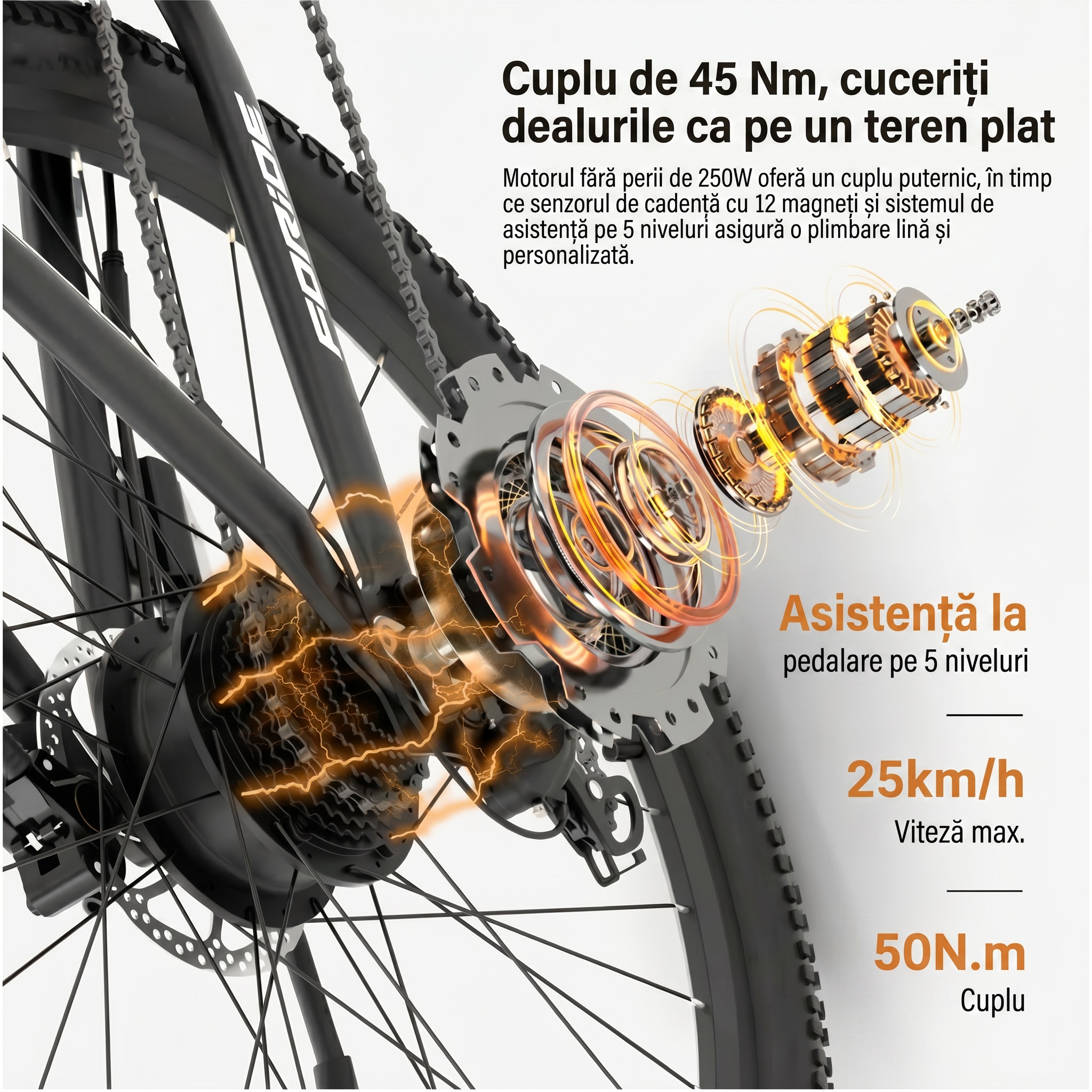 Imagine produs - Bicicletă electrică Foride Xtremer 2