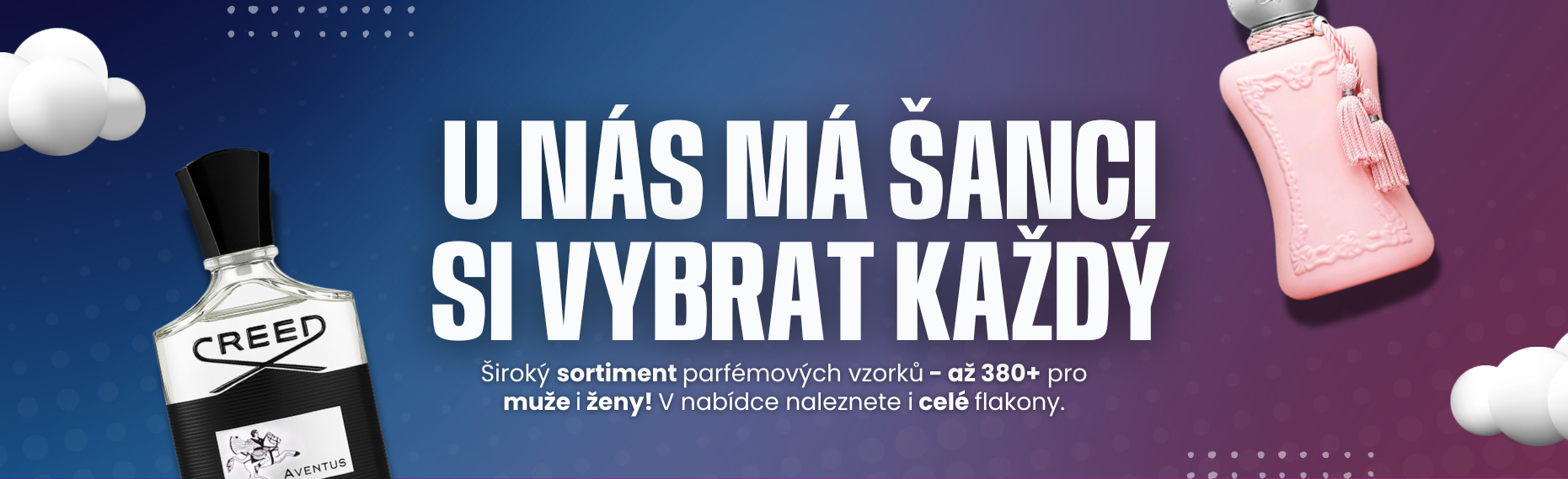Banner pro nabídku sortimentu