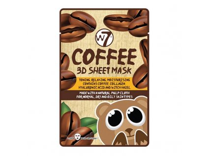 W7 Coffe 3D Sheet Mask - arcmaszk