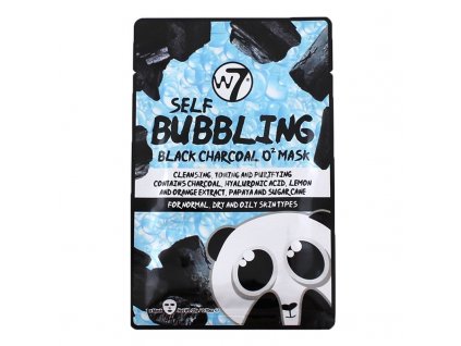 W7 Self Bubbling Black Charcoal O2 Mask - bublinková maska na obličej