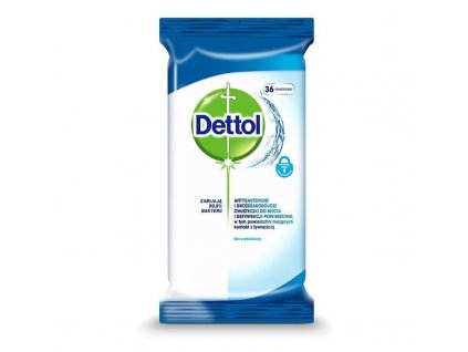 DETTOL - ANTIBAKTERIÁLNE ČISTIACE OBRÚSKY 36KS