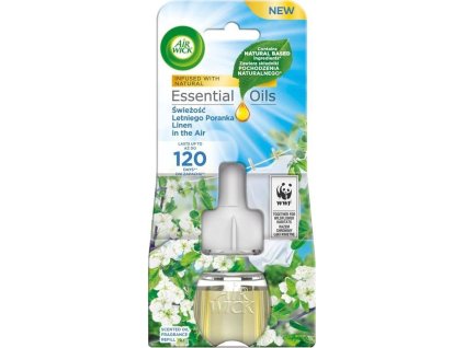 Air Wick Essential Oils - prádlo ve vánku tek. plnění do el. pr. 19ml