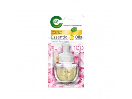 Air Wick Essential Oils - magnólie a třešňový květ tek. plnění do el. pr. 19ml