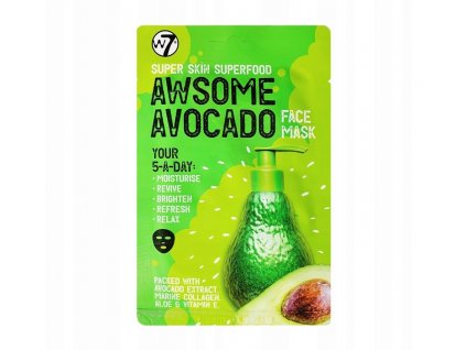 W7 Super Skin Superfood Awesome  Avocado - arcmaszk