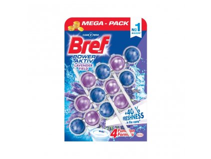 Bref Power Active - wc illatosító golyó levendula 3x50g
