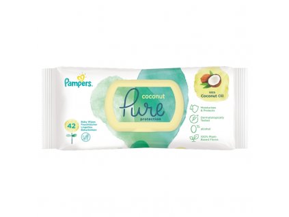 Pampers Coconut Pure - popsitörlő 42db