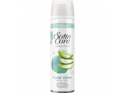 Gillette Venus Satin Care - női borotvagél érzékeny bőrre aloe vera 200ml