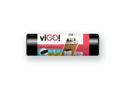 VIGO - VRECIA NA ODPAD 60x70 CM 60L (50KS) - ČIERNA