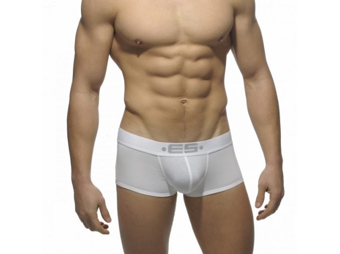 Pánské boxerky ES Collection BASIC MODAL PUSH UP SHORT BOXER - bílé