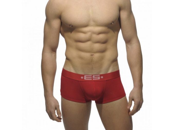 Pánské boxerky ES Collection BASIC MODAL PUSH UP SHORT BOXER - červené
