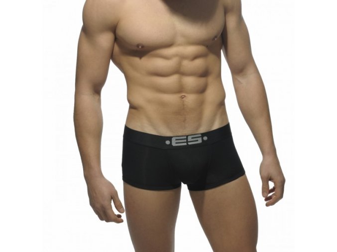 Pánské boxerky ES Collection BASIC MODAL PUSH UP SHORT BOXER - černé