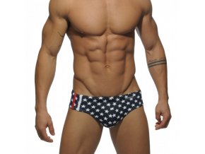 Pánské plavky AD STAR PRINTED SPORT STRIPE BRIEF - modré