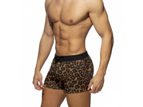 leopard athletic shorts